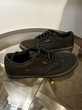 Vans Black Low-Top Canvas Sneakers
